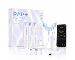 White de luxe - Set Pro Led - Blanchiment des dents à domicile - 100 % sûr - Geen peroxyde - Kit de blanchiment - Set de blanchiment - Set de blanchiment - Kit de blanchiment - Led Wit Dents - Bit de blanchiment des dents - Dents Witte