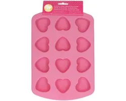 Wilton Siliconen Mal - DIY Bakvorm voor Mini Taartjes en Chocolade - Valentijn Hart