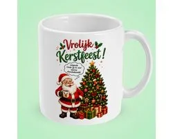 Kerstmok Vrolijk Kerstfeest – Warme Chocolademelk – Grappig Cadeau