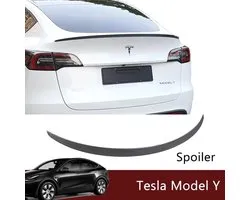 Tesla Model Y Spoiler Matt Carbon Performance Becquet arrière Accessoires de vêtements pour bébé extérieurs de voiture Nederland België