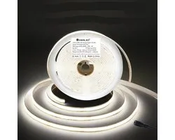 LED Strip 10 m/Roll, DC24 V, 4000 K, Natural White, Dimmable, Flexible, High Density, Even Light, 7680 Lumens, for Additional Lighting (without 24 V Power Supply and Controller)