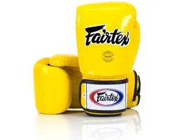 Gants de boxe Universal Fairtex - Design "Tight-Fit" - Jaune - 14 oz