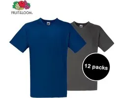 12 Pack T-Shirts van Fruit Of The Loom V-Hals