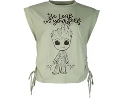 Guardians Of The Galaxy Groot - Be Leaf In Yourself Dames Top - olijf - M