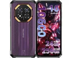 OUKITEL G7 Smartphone robuste 2026 nouveau - 24 Go de RAM - 256 Go de ROM - 6,52 pouces - 10600 mAh - Android 16 - Téléphone d'extérieur IP68/IP69K - Gemini Ai - Caméra 64 MP - NFC GPS - Violet