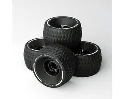 Roues Longboard Tout-Terrain 100mm pour Skateboards Électriques - Roues en Uréthane 78A avec Rebond Élevé