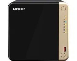 QNAP TS-464 - NAS-server - 4 bays - SATA 6Gbs - RAID 0, 1, 5, 6, 10, JBOD - RAM 8 GB - 2.5 Gigabit Ethernet - iSCSI ondersteuning - zwart