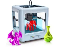 3D-Printer Nano met 80 Meter PLA Filament - Printresolutie: 0,05 mm - DIY - Compleet Pakket - Educatief en Interactief Speelgoed - Cadeau voor Jongens en Meisjes - 0,2 mm - Hobby - Wit - 3D&Print