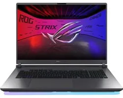 ASUS ROG Strix G18 G815LR-S9103W - Ordinateur portable - 18" WQXGA - Intel Core Ultra 9 275HX - NVIDIA GeForce RTX 5070 Ti - 32 GB DDR5 - SSD 2 To - Windows 11 Home - QWERTY - gris