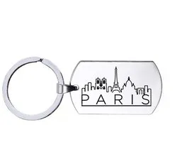 Sleutelhanger | RVS | Skyline | Paris