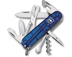 Victorinox Swiss Army Climber Multitool 14 Fonctions Transparent Bleu