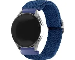 Bracelet Strap-it Smartwatch 22mm - Bracelet en nylon tissé / tressé adapté pour Samsung Galaxy Watch 1 46mm / Watch 3 45mm / Gear S3 Classic & Frontier - Polar Vantage M / M2 / Grit X / Grit X Pro - OnePlus Watch - Blauw