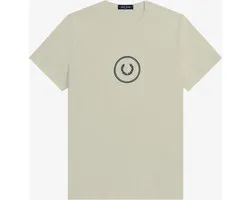 Fred Perry Circle Branding T-Shirt - Groen - S