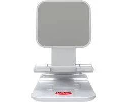 Orange Donkey Telefoon en Tabletstandaard – Zilver – Tafelmodel smartphone, iphone, ipad tablet houder bureau opvouwbaar, verstelbaar - Ergonomische multi-angle stand – Universeel: ook voor e-readers