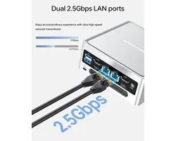MINIS FORUM NAB6 Lite Mini-pc met Intel Core i5-12600H, 16GB DDR4, 512GB PCIe 4.0 SSD, 12 kernen/16 threads tot 4,5 - ShopVlot