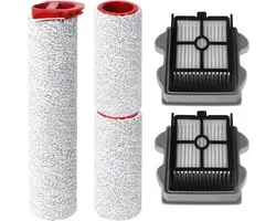 Reserveonderdelenset borstelrollen en HEPA-stofzuigerfilter, compatibel met Roborock Dyad Pro/Dyad Pro Combo stofzuiger, bevat 2 hoofdborstels, 2 filters