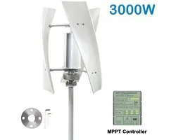 Milova Windmolen - Windenergie - Windmolen generator - Voor thuisgebruik - 3000W - Windturbine - 24V - Groene energie - Energiebron