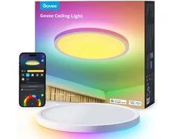 Govee slimme plafondlamp Matter RGBWW RGBIC - 12 inch - Ø 30 cm