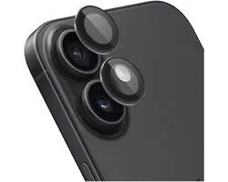 Rosso Camera Frame Protector Convient pour Apple iPhone 17 - Case Friendly - 9H Tempered Glass pour Cameralens - Installation Facile avec Tray - Grijs