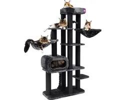 Petrebels Interstate 199 Krabpaal XXL - Pepper - Design Krabmeubel - 12 cm Dikke Stammen