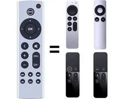 Télécommande de remplacement universelle compatible avec Apple TV 4K / Gen 1 2 3 4 / HD A2843 A2737 A2169 A1842 A1625 A1427 A1469 A1378 A1218, sans commandes vocales (sans piles)