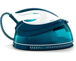 Philips Stoomstrijkijzer met Stoomgenerator GC7844/20 - Met Station - Snel Warm - Verticaal Strijken - Zelfreinigend - Groot Reservoir - Blauw