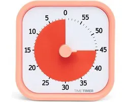 Time Timer HOME MOD - 60 Minutes Visual Timer Home Edition - Dreamsicle Orange - Pour l'école à la maison, l'école à la maison, l'outil d'étude, la minuterie pour le bureau, la Cuisine, le bureau et les réunions sans tic-tac fort