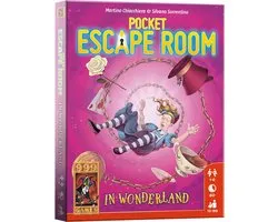 999 Games - Pocket Escape Room - in Wonderland - Escape Room Spel - Los puzzels op en ontsnap - Gezelschapsspel - Breinbreker - Nederlandstalig - Klein cadeautje