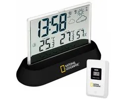 National Geographic Weerstation - Transparant - Incl. Wekkerfunctie - Draadloos