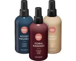 Bolsius - Parfum d'intérieur - Floral Blessings - Vanilla Delight - Woody Wellness - 3 pièces - 225ml