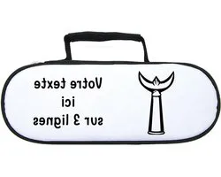 Mygoodprice Bag for pétanque balls, icon Trident with text