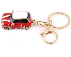 Porte-clés 3D classique, mini porte-clés sport gravé, accessoire de décoration en rouge, parfait pour la collection et les cadeaux