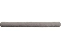 Luance Tochtstopper - lichtgrijs - Teddy stof - 80 cm - tochtrollen - polyester
