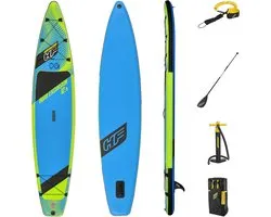 Planche de SUP gonflable Bestway ' Hydro- Force Aqua Excursion Tech Set' - L381 x L79 x H15 cm - accessoires inclus
