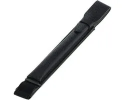 *** Hoesje geschikt voor Apple Pencil - Zwarte Pencil case - Hoesje voor stylus touch pen - Met elastiek - Zwart - Universeel - van Heble® ***