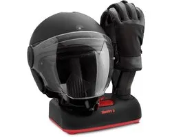 ShoeDry Airo Helmet - Helmdroger, Handschoendroger & Laarzendroger- Droogt & reinigt je motoruitrusting veilig van binnenuit & verlengt de levensduur