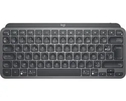 Logitech MX Keys Mini for Business, Mini, RF sans fil + Bluetooth, Commutateur de touche « ciseaux », AZERTY, LED, Graphite