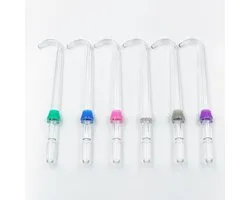 Embouts compatibles avec Waterpik, embout hydropulseur compatible avec l'hydropulseur Waterpik (6 embouts pour implants et prothèses dentaires), pour WP-100, WP-140, WP-150, WP-900, WP-662, WP-660, WP-580, WP-587, WP