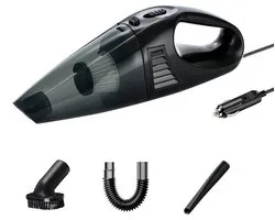 Draadloze Handstofzuiger Voor De Auto - Draagbare Oplaadbare Mini Autostoofzuiger - Zwart - 3 Opzetstukken - 3300Pa