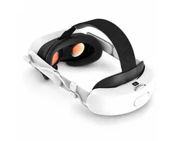 Gloovon - VR Headstrap Quest 3s - Elite Strap - Met VR Cover en 8000mAh Batterij – VR Accessolres Meta Quest 3 - Geschikt voor Oculus Quest 3/3S - Wit