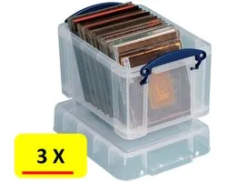 3 x  Really Useful Box * RUB * 3 litres * 25 x 18 x 16 cm