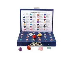 Crystal Adventskalender 2026 Kids Crystal Gemstone Crystal Collection Kerst Countdown Speelgoed Edelsteen Leerset