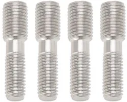 Dailygoods- Uitlaatmanifold Schroef M10/M8 Reducer - 4PCS - Roestvrij Staal - Compatibel met ATU/Aprilia - Totale Lengte 37.2mm - M8x1.25/M10x1.5 - Reductieschroef