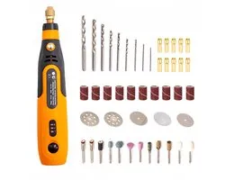 Dremel Multitool Set – 3,6V Elektrische Slijpmachine - Lithium-ion Nagelfrees - Type-C Polijstmachine - USB Oplaadbare Roterende Tool - Metaal - 46-delige Set