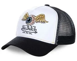 Von Dutch - Snapback Trucker Cap ART/WHI | One Size | Verstelbaar | Druksluiting - Zwart / Wit