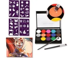 Schminkset Kinderen - Grime schmink op waterbasis - veiligheidscertificering- Schminkset - Make up Kinderen - Face paint - Kinderschmink voor mooi grimas