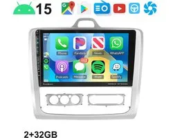 ESSGOO autoradio carplay geschikt voor Ford Focus II MK2 2004-2011 - Android 15 - 2+32GB - Bluetooth & Wifi - Met Navigatie - TypeC USB