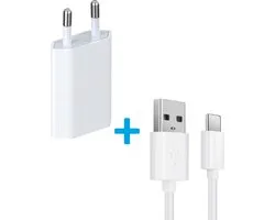 Oplader Geschikt voor: Xiaomi / Wileyfox / TCL / Sony / Nokia / Realme / Oppo / OnePlus / Motorola / LG / Huawei / HTC / Honor | Inclusief 1 Meter Kabel | Lader | Oplader | Lader
