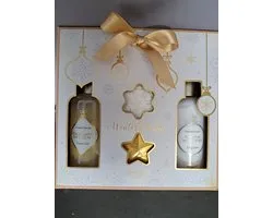 geschenk set vrouwen verjaardag - moeder dag - leuk geschenk - kado - kerst geschenk vanille- body lotion - douche gel - bruisbal