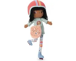Lilliputiens - Knuffelpop - Liza op skates - 43 Cm